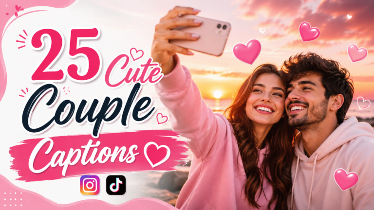 25 Cute Couple Captions for Instagram & TikTok ❤️