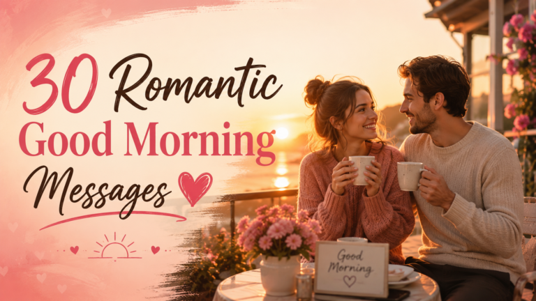 30 Romantic Good Morning Messages to Brighten Your Partner’s Day ❤️