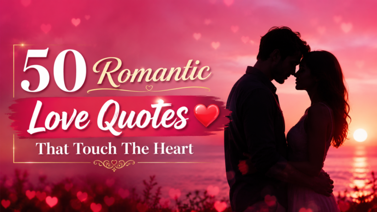 50 Romantic Love Quotes That Touch The Heart ❤️ | KissZoneHub
