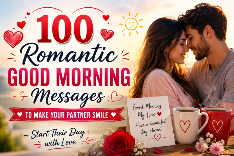 100 Romantic Good Morning Messages to Make Your Partner Smile ❤️ (2026)