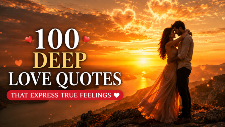 100 Deep Love Quotes That Express True Feelings ❤️