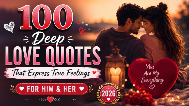 100 Deep Love Quotes That Express True Feelings ❤️ (2026)
