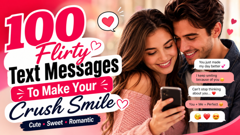 100 Flirty Text Messages to Make Your Crush Smile (2026) ❤️